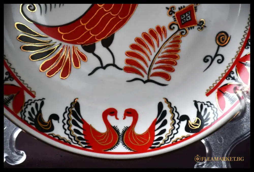Декоративна чиния „Жар-птица“ на „Вербилки“ - antique