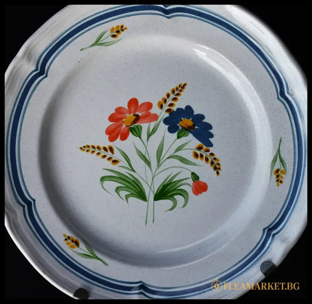Декоратвна чиния Faïencerie de Pornic - antique