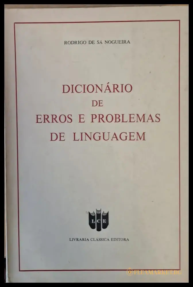 Dicionario de Erros e Problemas de Linguagem - Книги