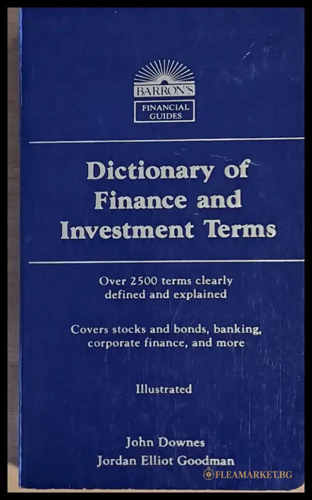 Dictionary of Finance and Investment Terms - Книги