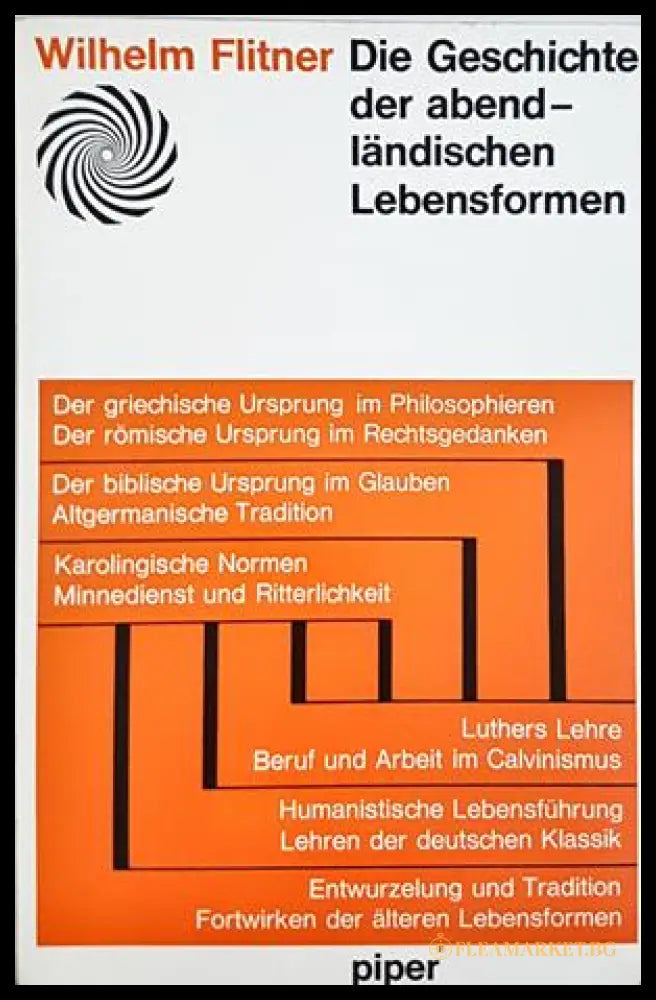 Die Geschichte der abendländischen Lebensformen - корица