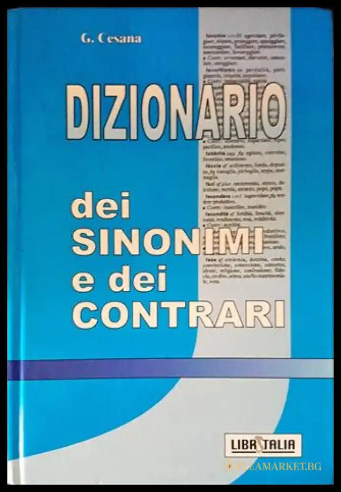 Dizionario dei sinonimi e dei contrari - Книги