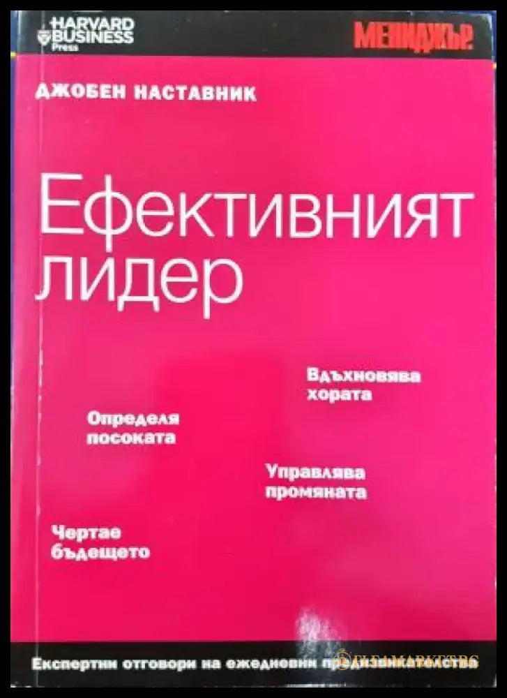 Ефективният лидер: Джобен наставник (2107) - Книга