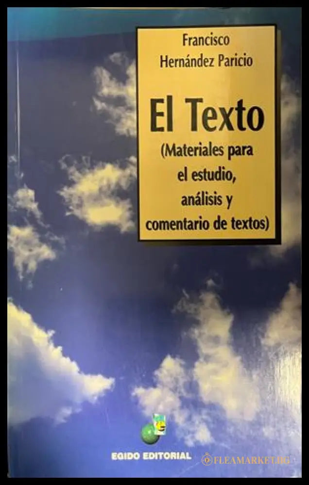 Корица на El Texto от Francisco Hernández Paricio