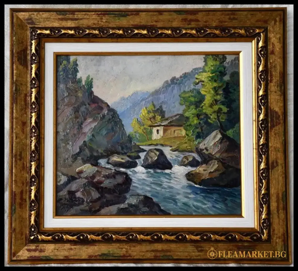 Елка Попова (България) - ’Планински пейзаж’ - antique