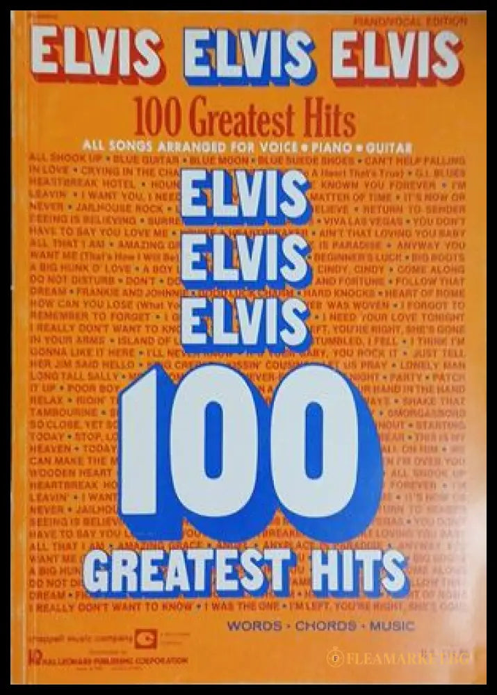 Elvis! Elvis! Elvis! 100 Greatest Hits - Chappell Music 1985