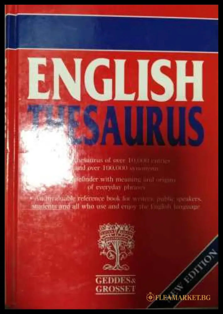 English Thesaurus - Geddes & Grosset
