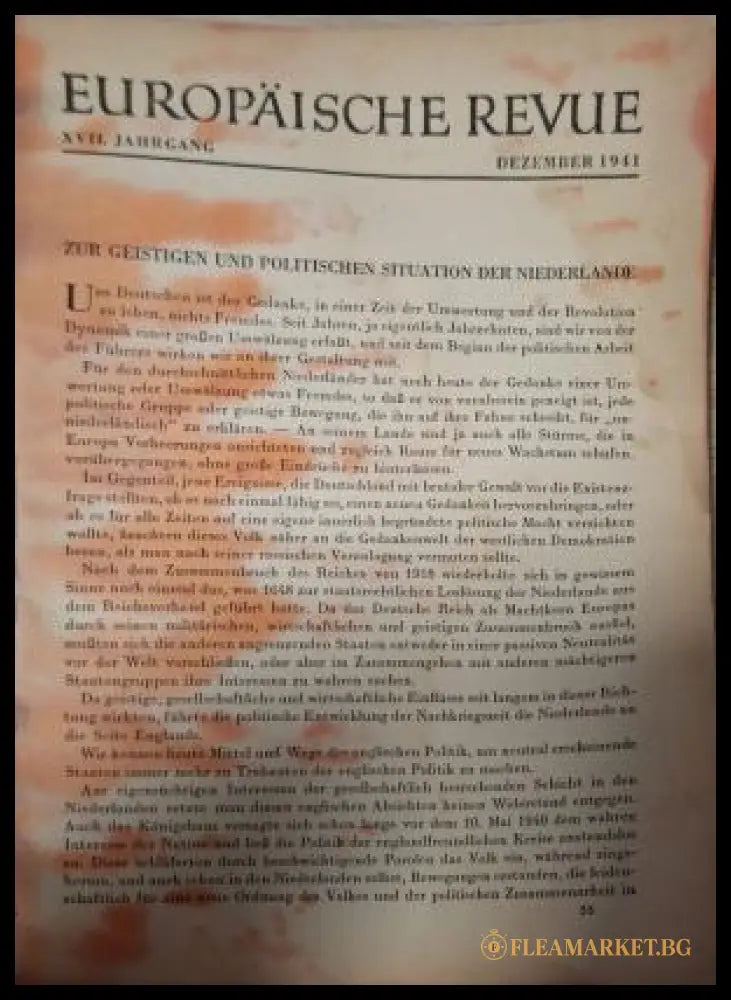 Europäische Revue Heft 12 Dezember 1941 - вътрешна страница