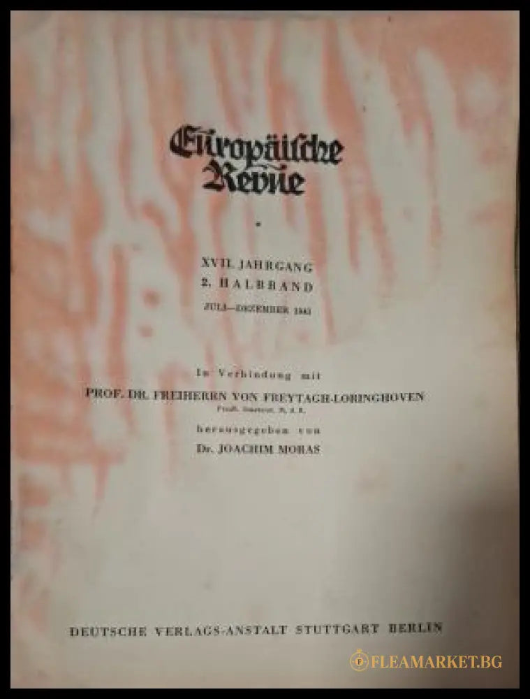 Europäische Revue Heft 1 Januar 1942 - вътрешна страница