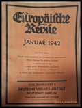 Europäische Revue Heft 1 Januar 1942 - корица