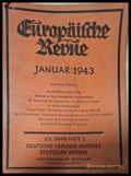 Europäische Revue Heft 1 Januar 1943 - корица