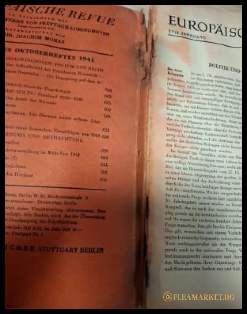 Europäische Revue Heft 10 Oktober 1941 - вътрешна страница