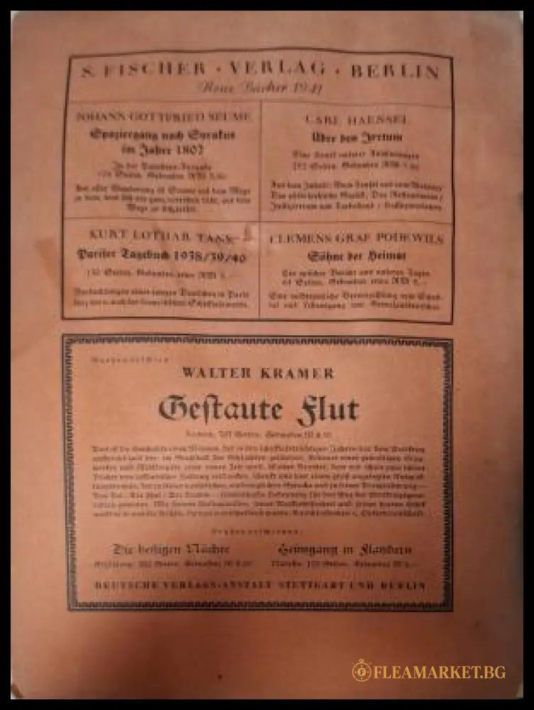 Europäische Revue Heft 11 November 1941 - рекламна страница