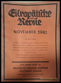 Europäische Revue Heft 11 November 1941 - корица