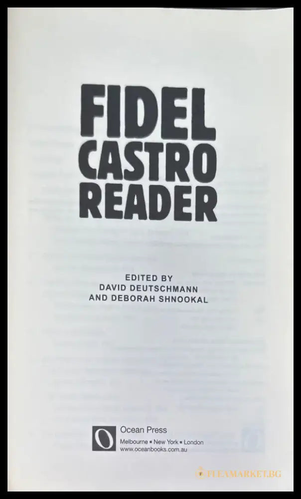 Fidel Castro reader - Книги