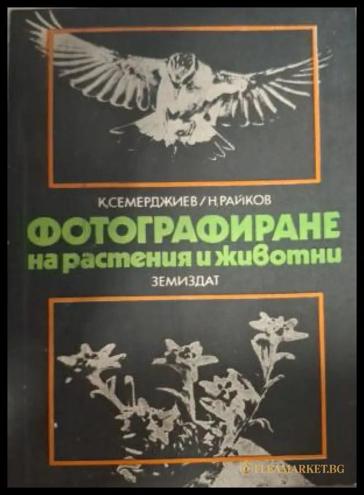 Фотографиране на растения и животни - корица