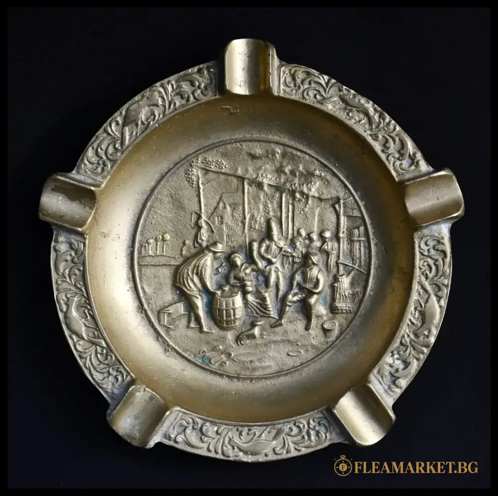 Голям бронзов пепелник от Нидерландия - antique