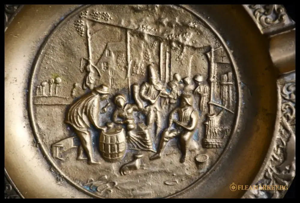 Голям бронзов пепелник от Нидерландия - antique