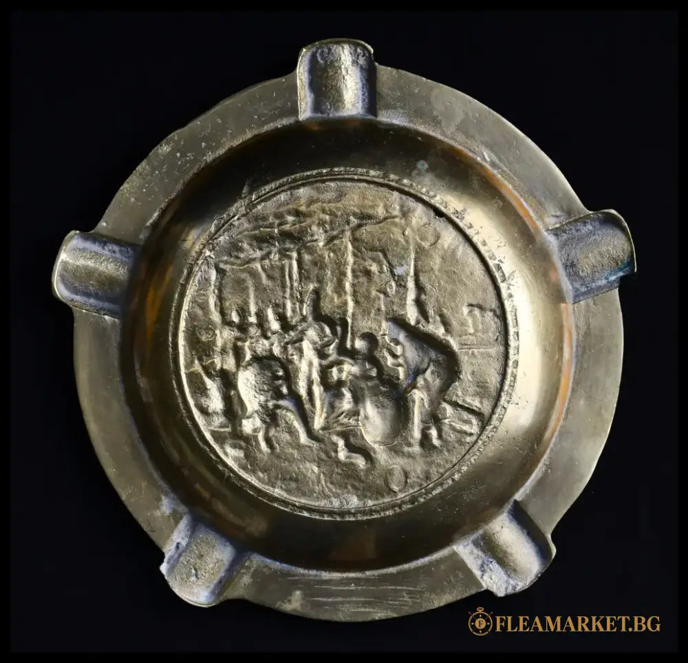 Голям бронзов пепелник от Нидерландия - antique