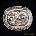 Голяма антична чиния - Ridgway & Morley - antique