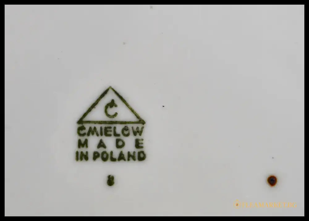 Голяма декоративна чиния Ćmielów - antique