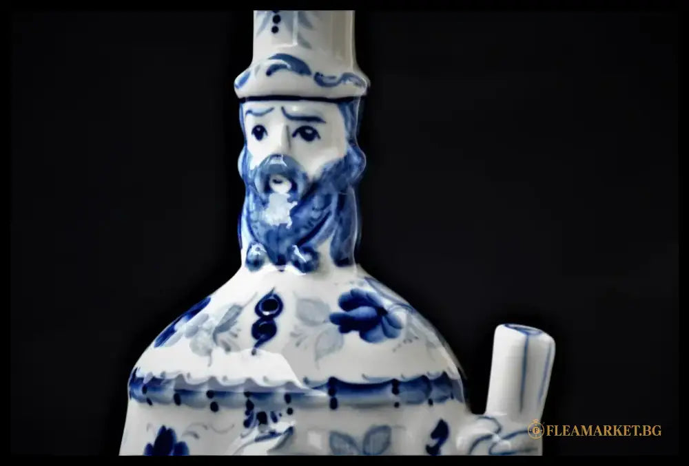 Голяма порцеланова фигура/бутилка на Гжель - antique