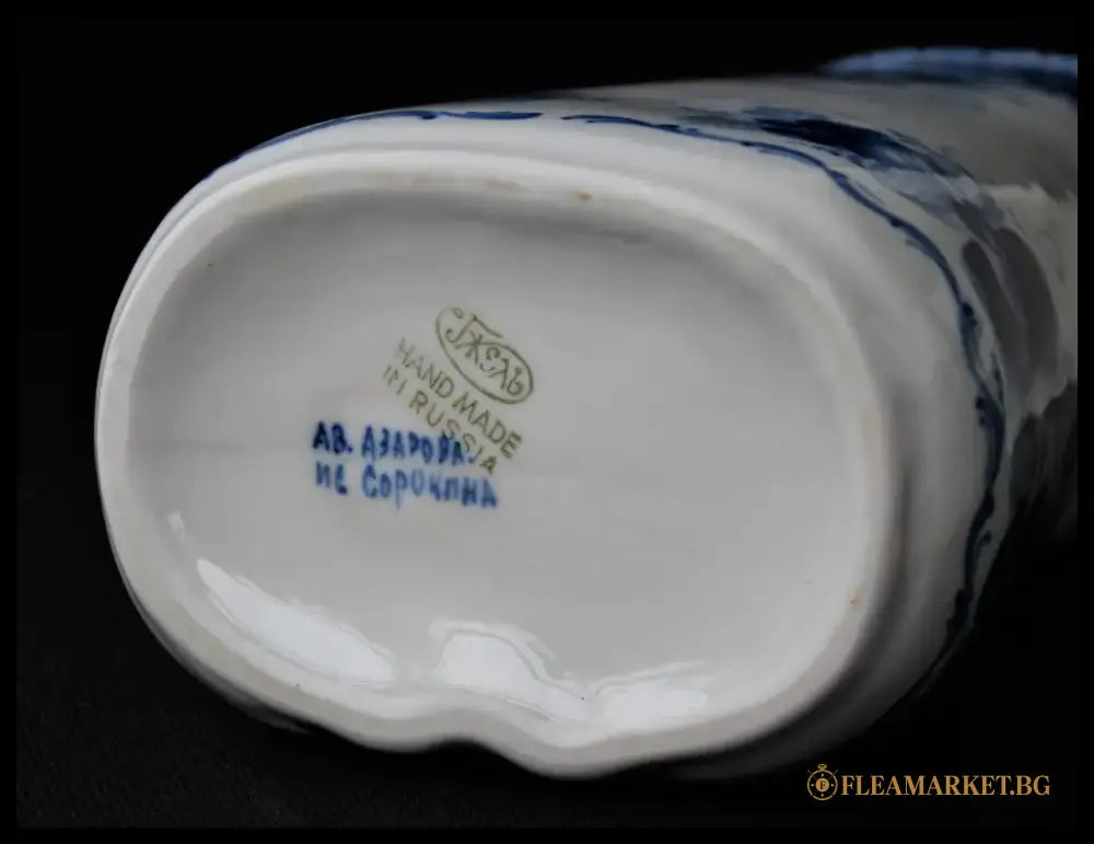 Голяма порцеланова фигура/бутилка на Гжель - antique