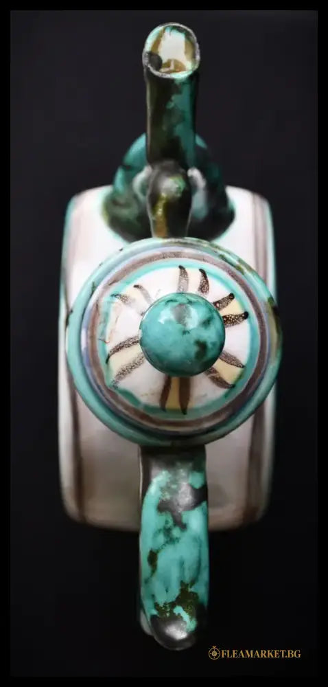 Голяма стомна-кумган. Гжель - СССР. - antique