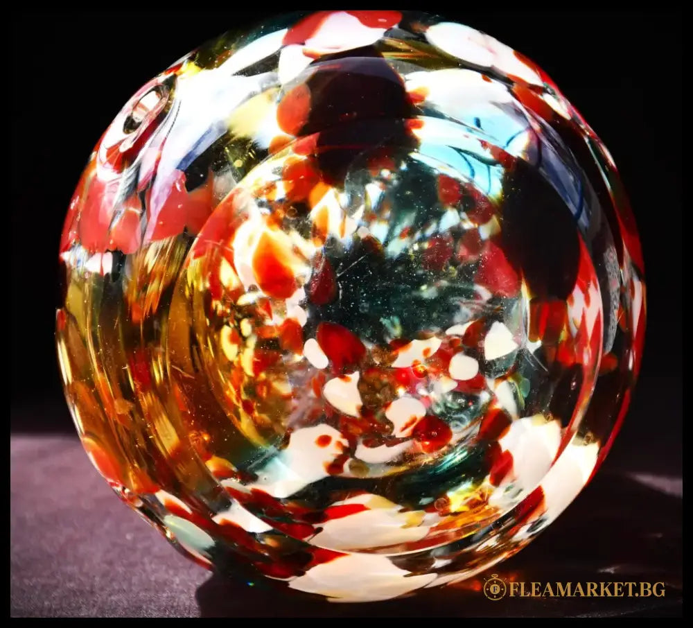 Голяма винтидж ваза art glass - antique
