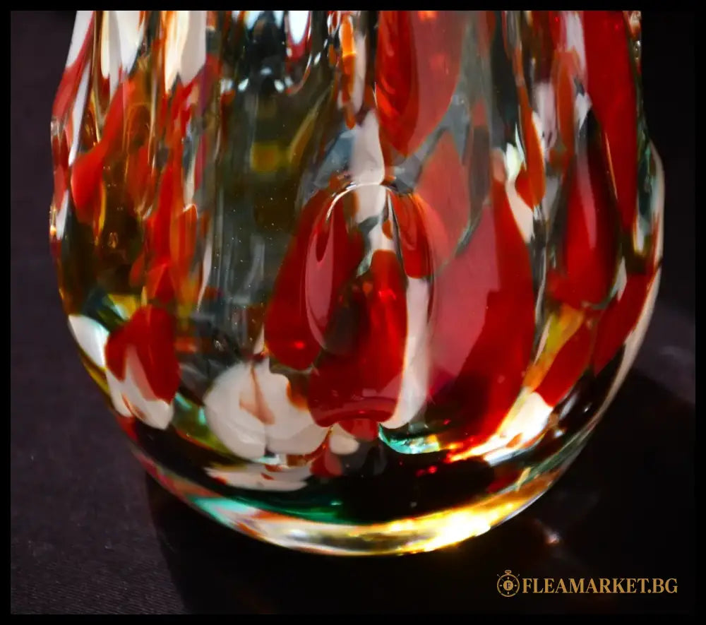 Голяма винтидж ваза art glass - antique