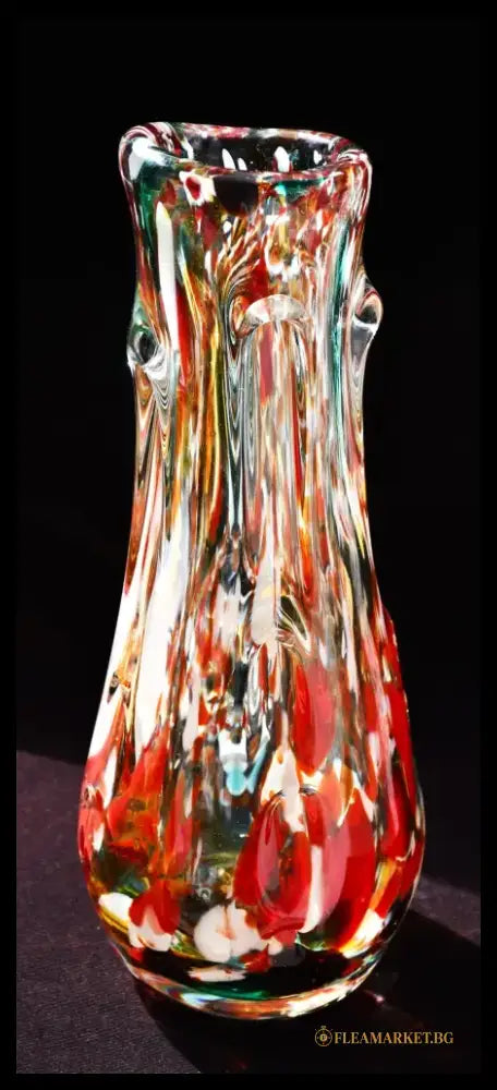 Голяма винтидж ваза art glass - antique