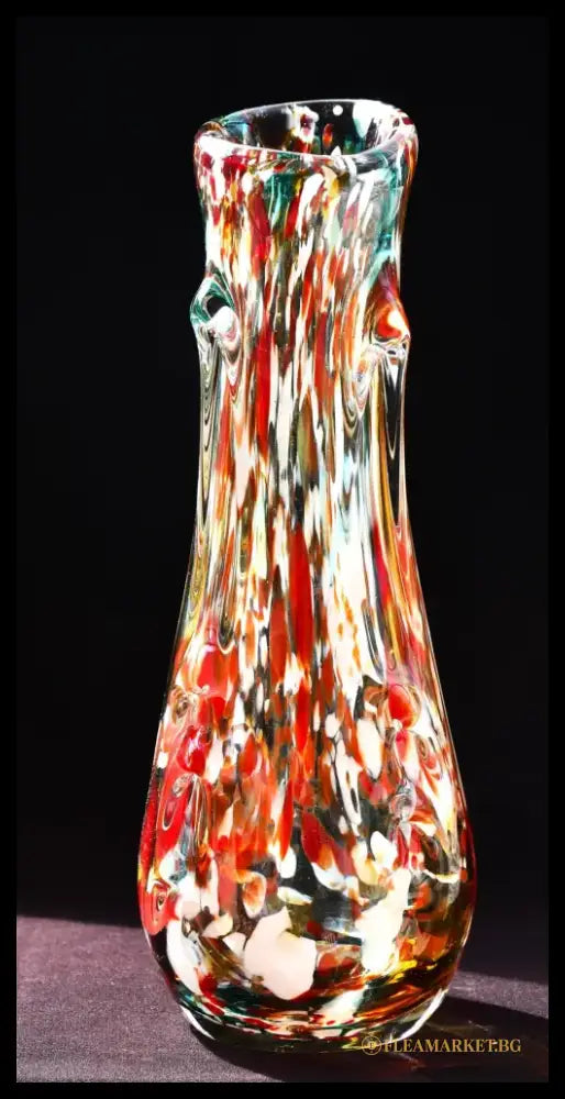 Голяма винтидж ваза art glass - antique