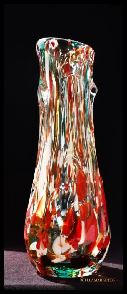 Голяма винтидж ваза art glass - antique