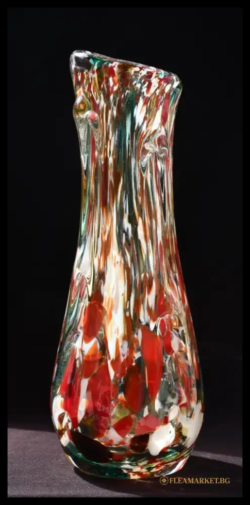 Голяма винтидж ваза art glass - antique