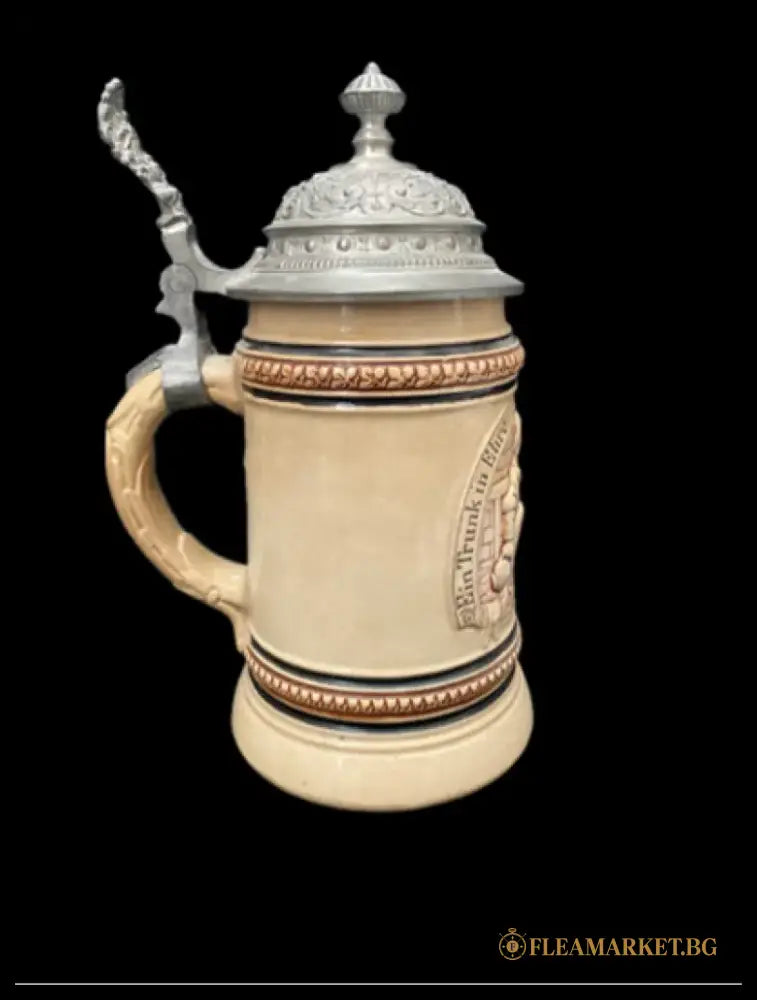 Халба с капак,вместимост 0,5L - antique