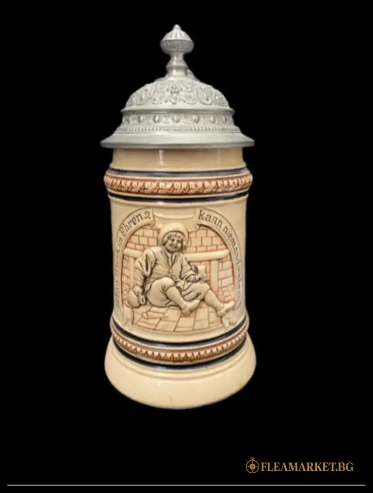 Халба с капак,вместимост 0,5L - antique
