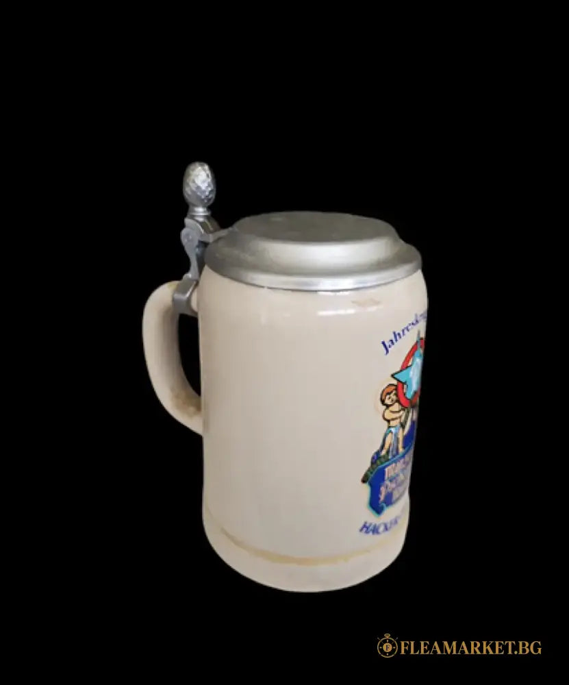 Халба с капак,вместимост 1L (473)