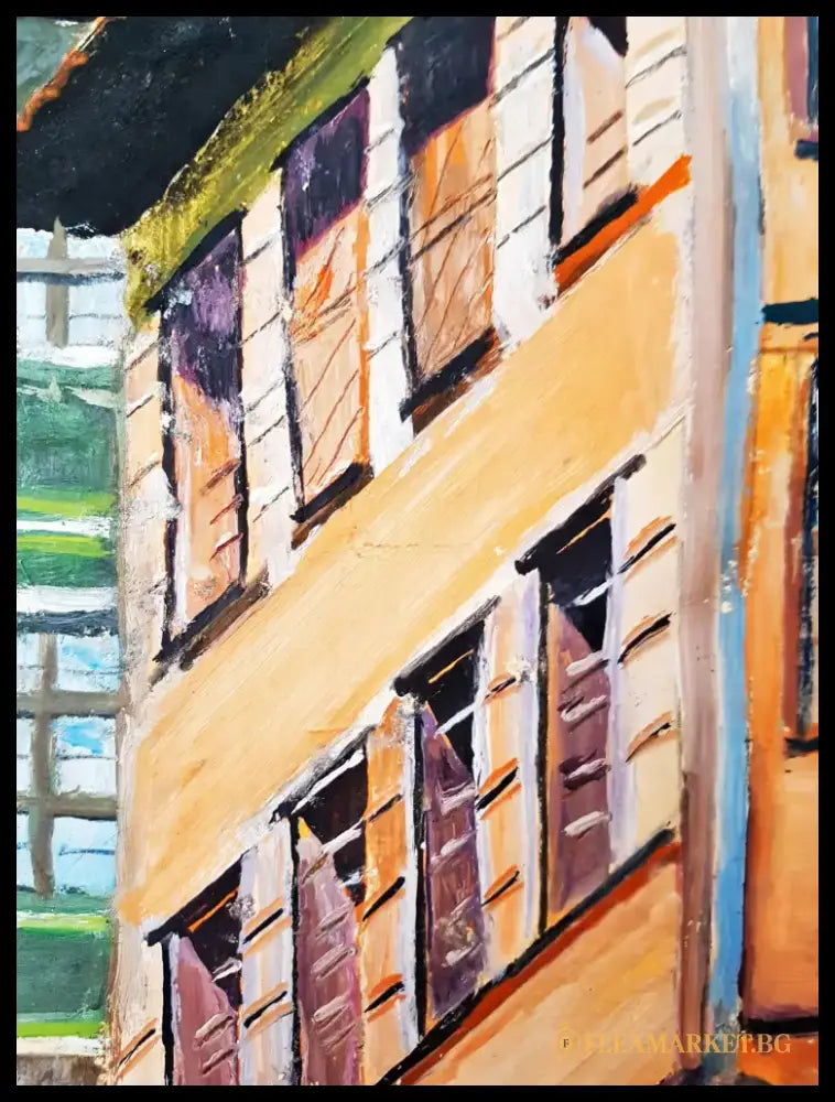 Хисар капис, Пловдив, масло от Д. Джорджева, 1994 година (1182) - Картина