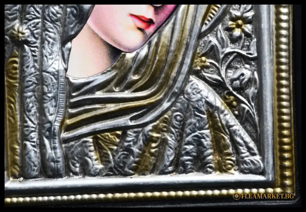Икона с метален обков - antique