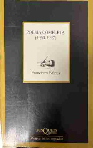 Корица на „Poesía completa“ от Francisco Brines