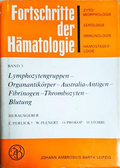 Fortschritte der Hämatologie Band 3 - корица