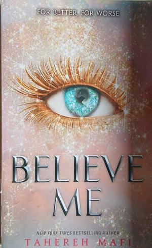 Believe me – Tahereh Mafi, корица