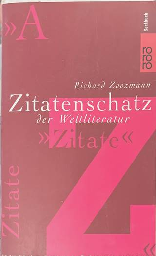 Zitatenschatz der Weltliteratur - Richard Zoozmann