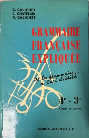 Grammaire française expliquée – корица