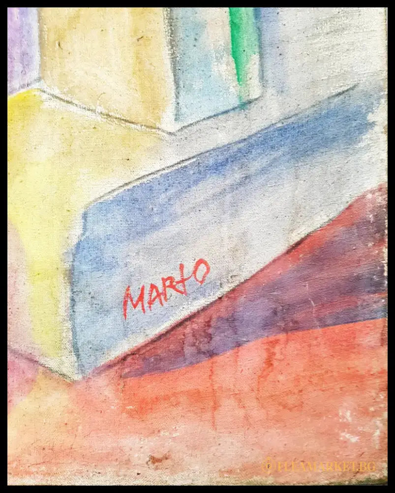 Интериор на ателие с гипсов бюст- акрил от Marto (1208) - Картина