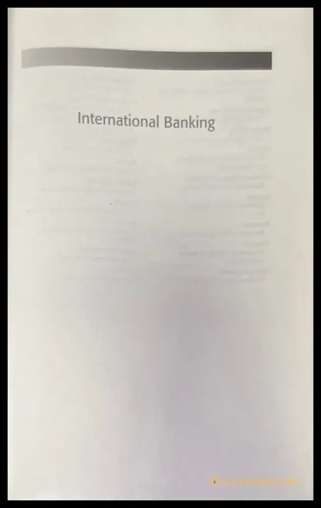 International banking - Книги