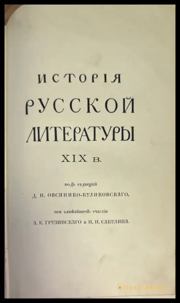 История Русской литературы XIX (1433) - Книга