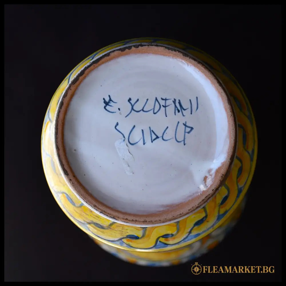 Италианско албарело майолика – Eugenio Sclafani Sciacca Сицилия (090109261911) - Керамика