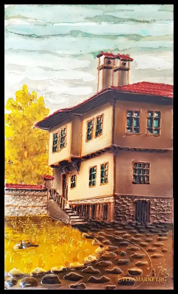 ’Из Копривщица’- смесена техника- 1993 година (1235) - Картина
