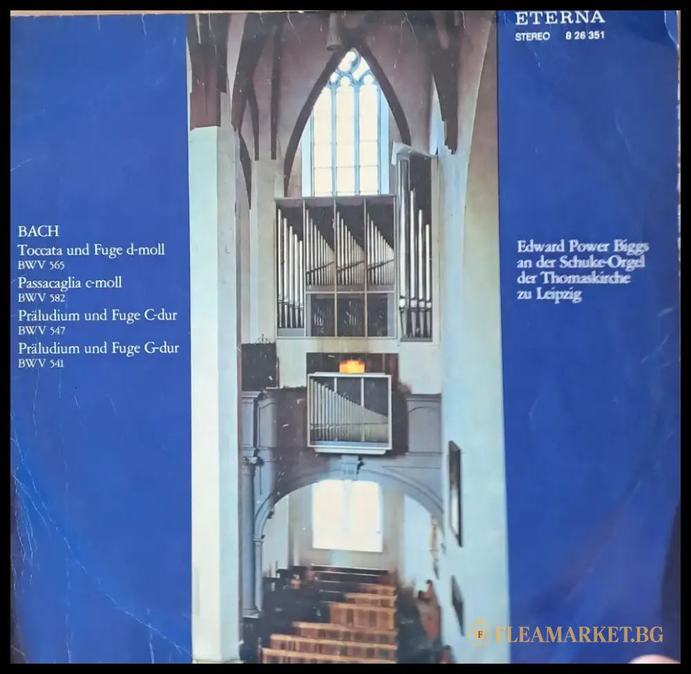 J. S. Bach: Toccata und Fuge d-moll Passacaglia c-moll. Edward Power Biggs - antique